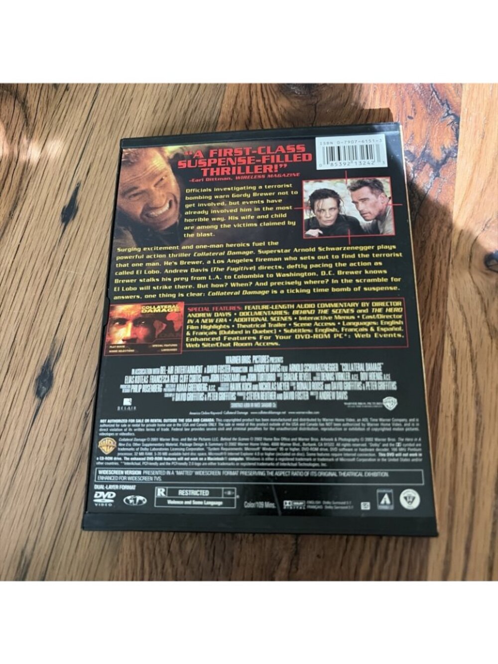 Collateral Damage (DVD, 2002) Rated R Tested Working - Picture 2 of 4